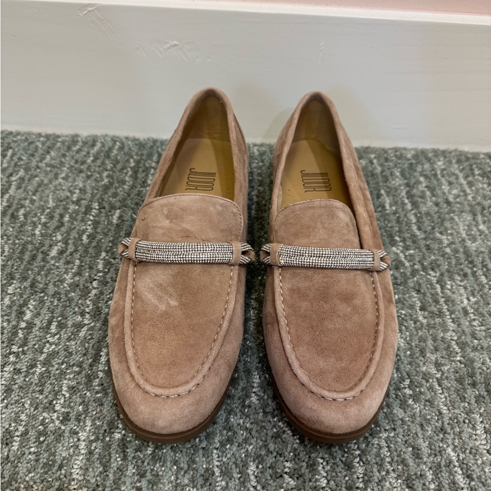Jildor Karida Loafer Military Suede (Taupe) Size 8M - lightly used